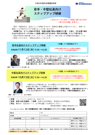 ステップアップ研修(表面)